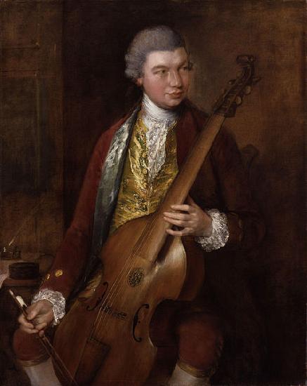 Thomas Gainsborough Portrait of Carl Friedrich Abel oil painting image